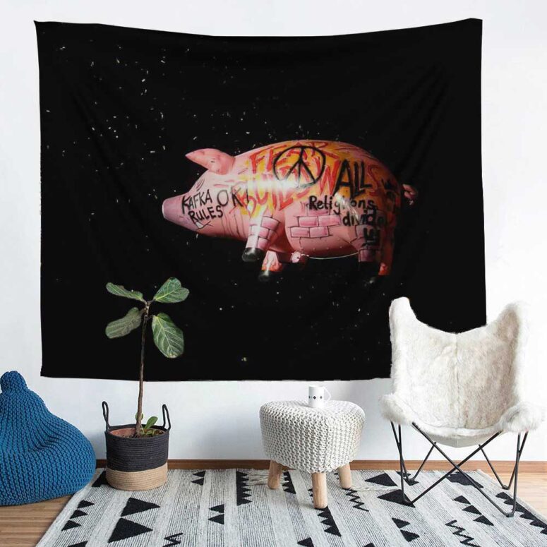 Pink Floyd's Flying Pig Tapestry