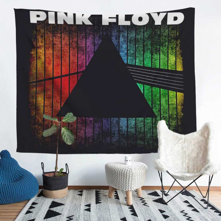 Dark Side Of The Moon Prism Rainbow Gradient Pink Floyd Tapestry Dark Side Of The Moon Prism Rainbow Gradient Pink Floyd Tapestry
