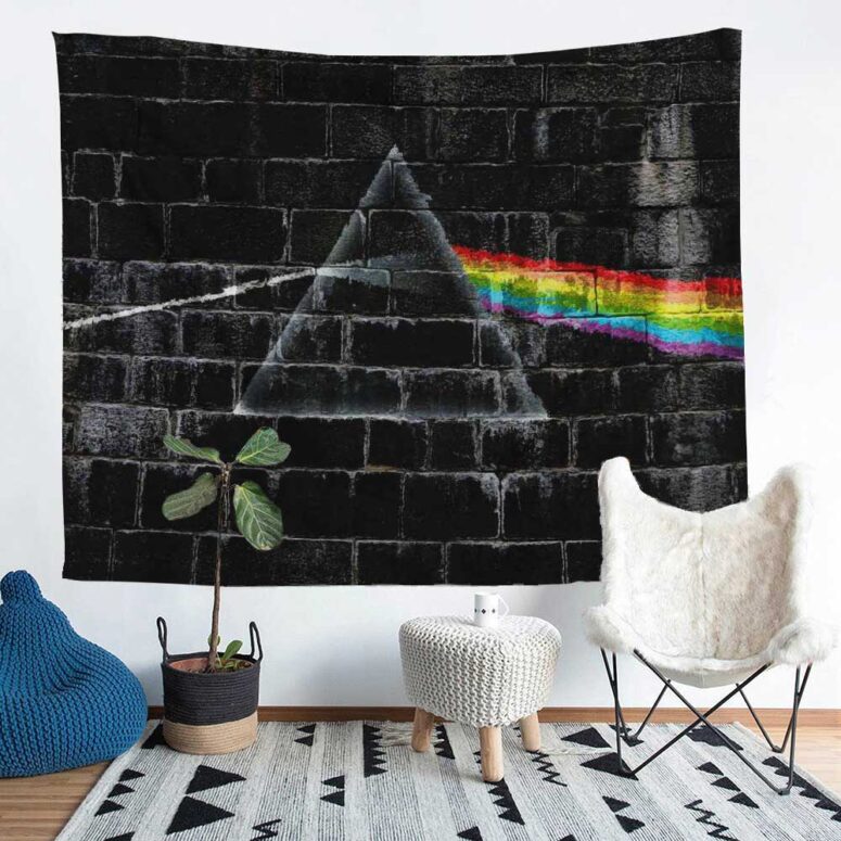 The Dark Side Of The Moon In The Wall Art Pink Floyd Tapestry The Dark Side Of The Moon In The Wall Art Pink Floyd Tapestry