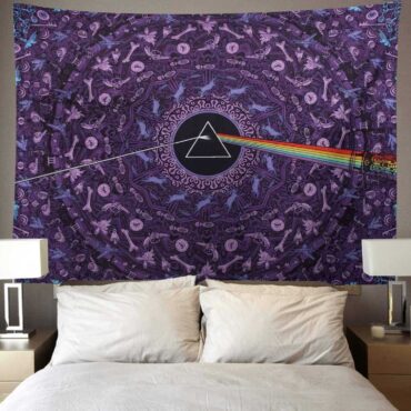 Pink Floyd Dark Side of the Moon Album Psychedelic Tapestry Pink Floyd Dark Side of the Moon Album Psychedelic Tapestry