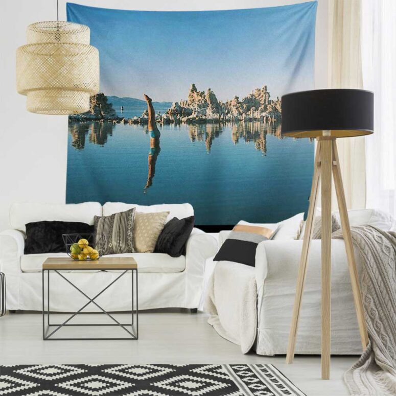 Mono Lake Wish You Were Here, Diver, Album Inner Sleeve Pink Floyd Tapestry