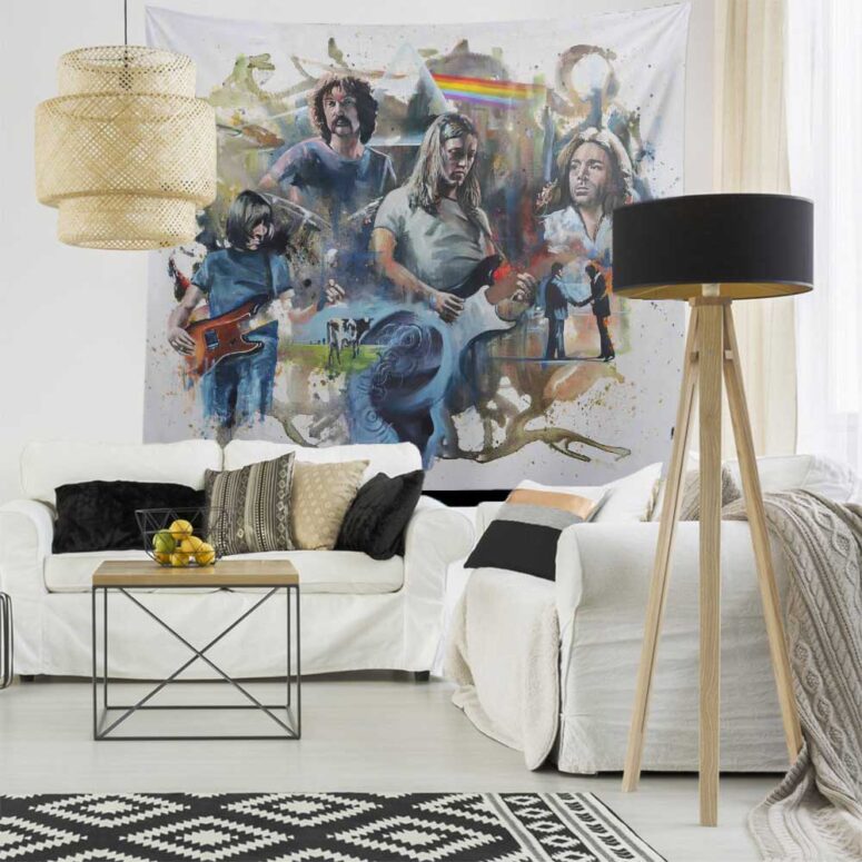 Pink Floyd OilPaint Artwork Limited Edition Tapestry Pink Floyd OilPaint Artwork Limited Edition Tapestry