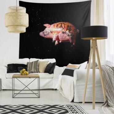Pink Floyd's Flying Pig Tapestry