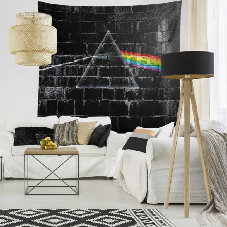 The Dark Side Of The Moon In The Wall Art Pink Floyd Tapestry The Dark Side Of The Moon In The Wall Art Pink Floyd Tapestry