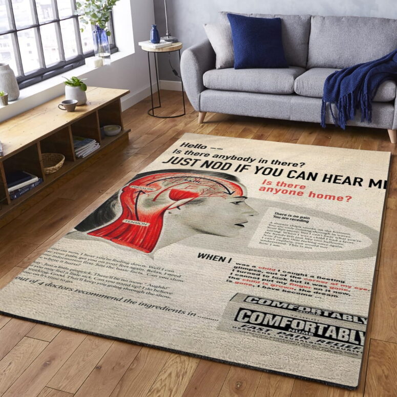 Hello Is There Anybody In There - Pink Floyd Rug Hello Is There Anybody In There - Pink Floyd Rug