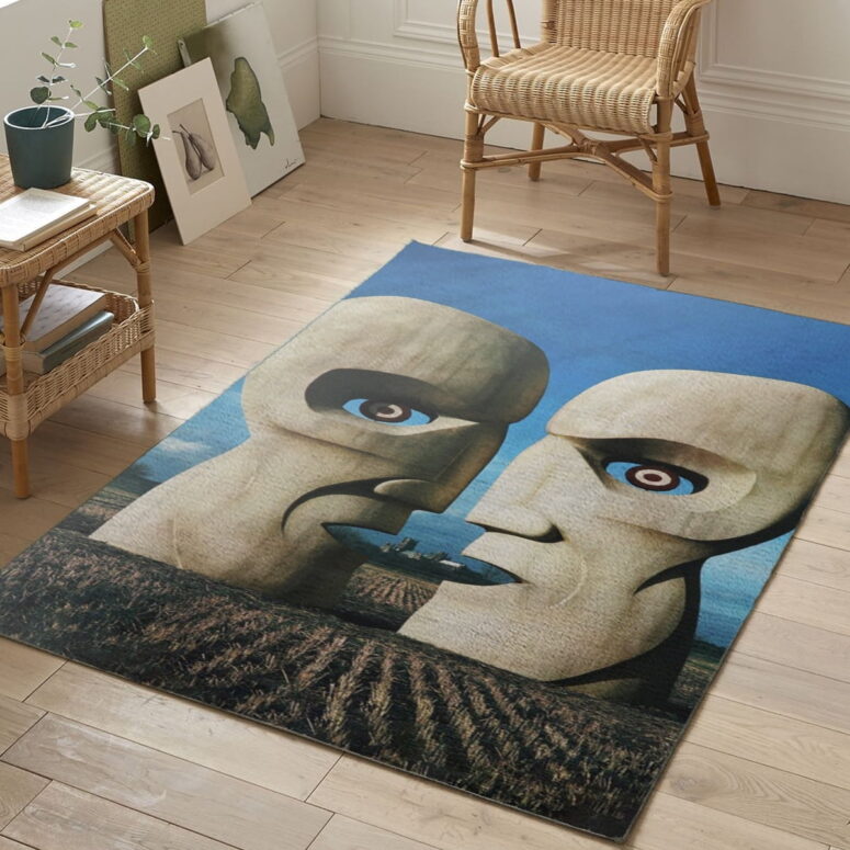 Division Bell - Stone Heads - Pink Floyd Rug