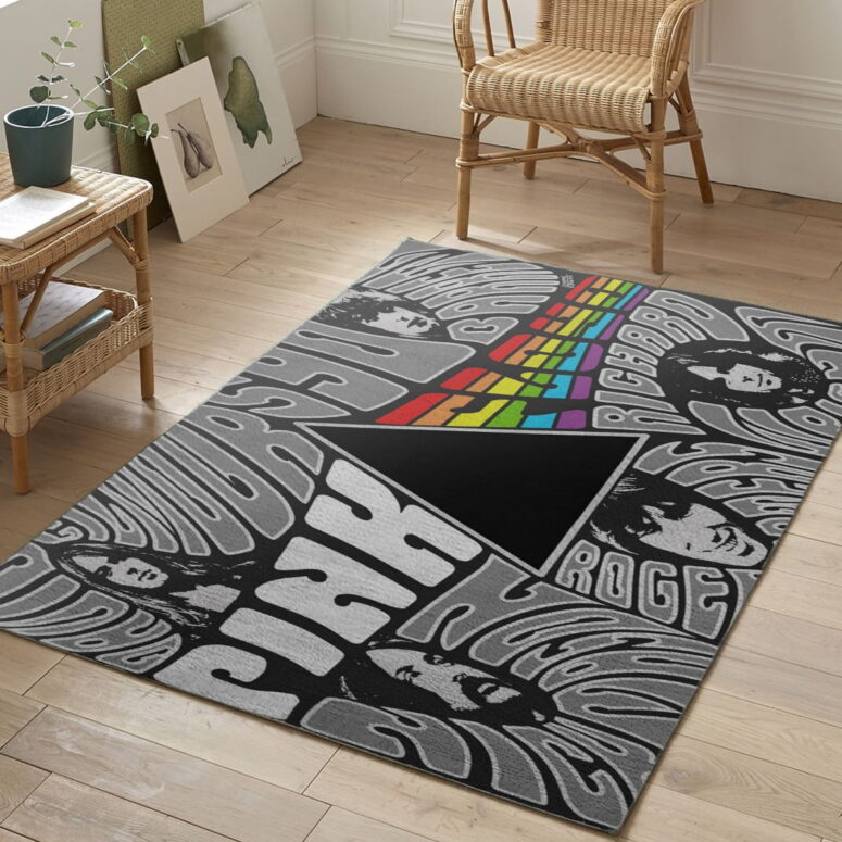 Pink floyd Member Art - Pink Floyd Rug