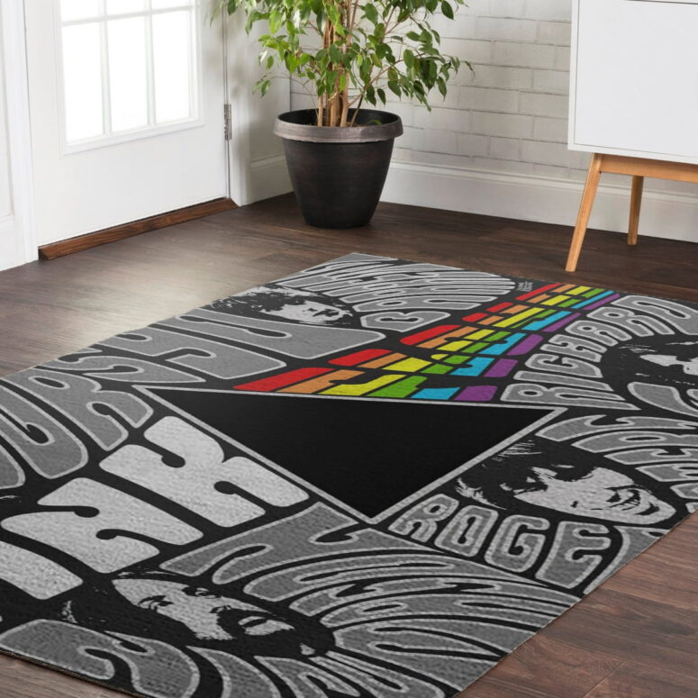 Pink floyd Member Art - Pink Floyd Rug