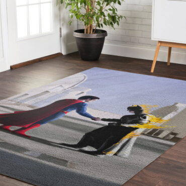 Superman vs Batman Wish You Were Here - Pink Floyd Rug