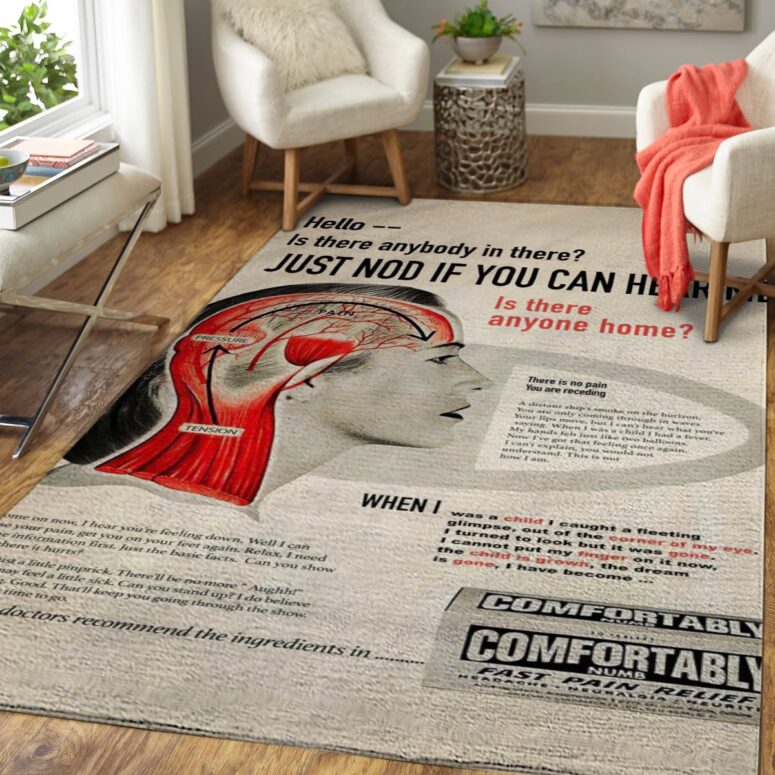 Hello Is There Anybody In There - Pink Floyd Rug Hello Is There Anybody In There - Pink Floyd Rug