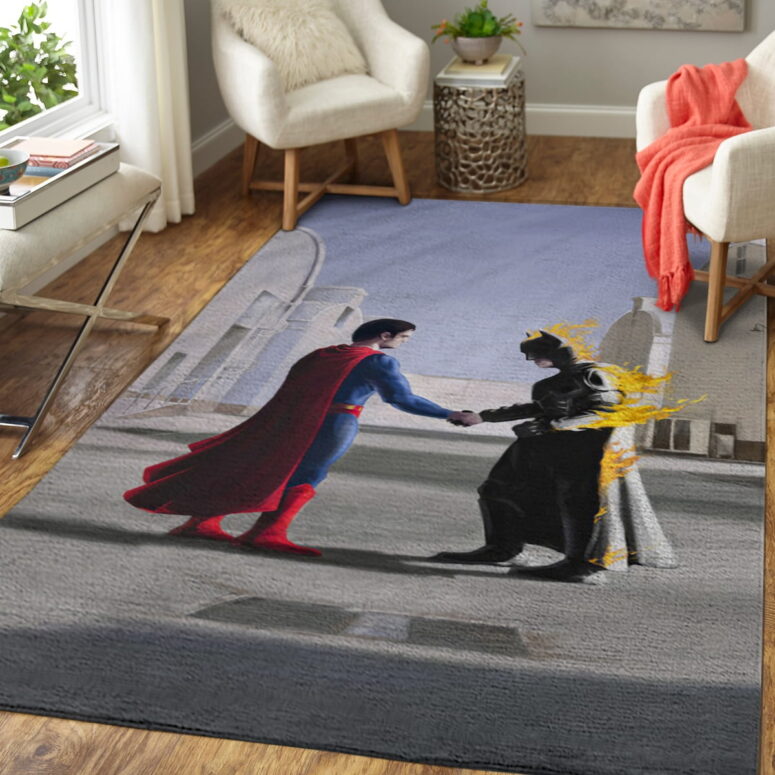 Superman vs Batman Wish You Were Here - Pink Floyd Rug