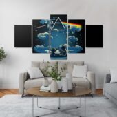 Lilo And Stitch Starry Sky Pink Floyd Canvas 5pcs - OtherBrick