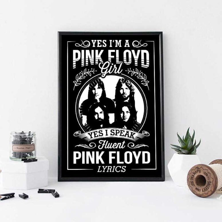 I'm A Pink Floyd Girl I Speak Fluent Pink Floyd Lyrics Canvas