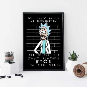 Just another Rick in the wall Pink Floyd Canvas