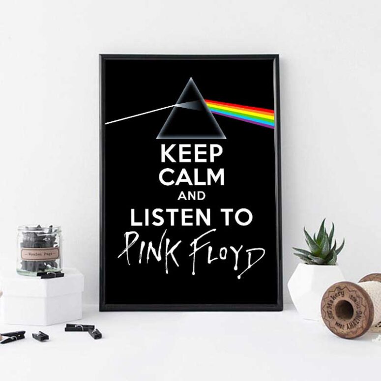 Keep calm And listen to Pink Floyd Canvas Keep calm And listen to Pink Floyd Canvas