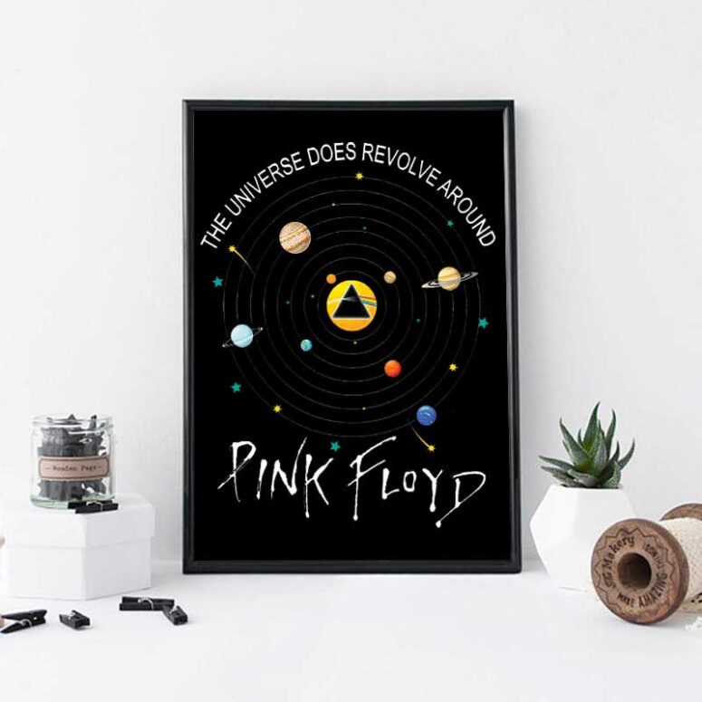 The Universe does Revolve Around Pink Floyd Canvas The Universe does Revolve Around Pink Floyd Canvas