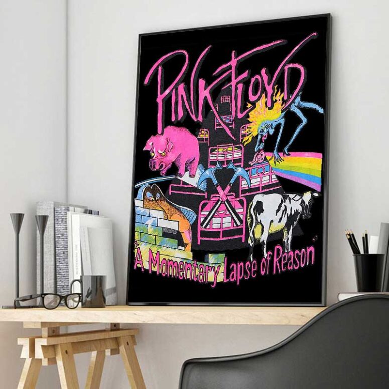1987 Pink Floyd A Momentary Lapse Of Reason Tour Canvas