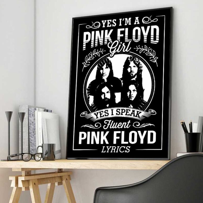 I'm A Pink Floyd Girl I Speak Fluent Pink Floyd Lyrics Canvas