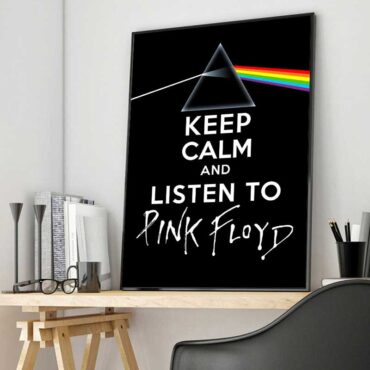 Keep calm And listen to Pink Floyd Canvas