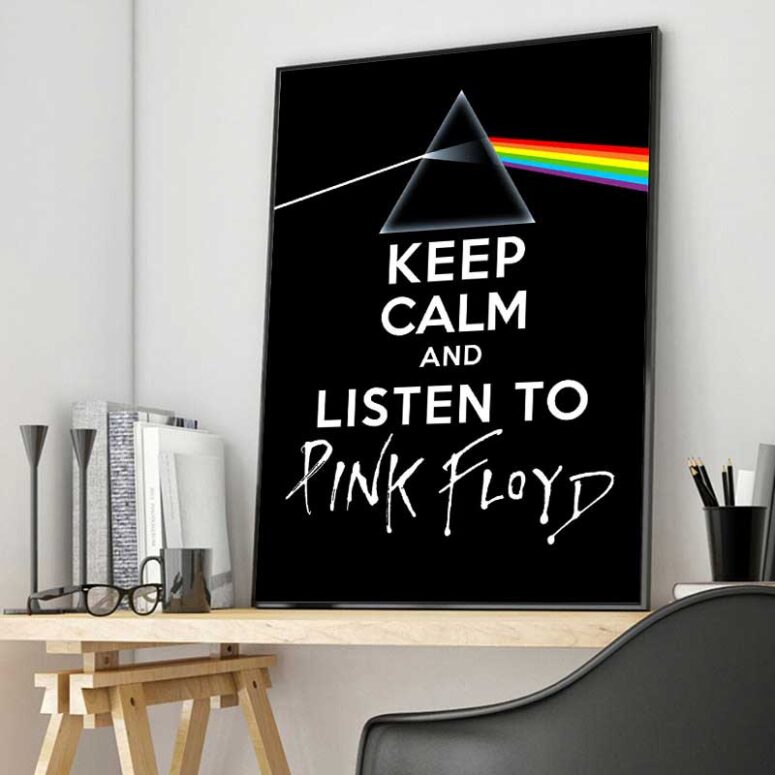 Keep calm And listen to Pink Floyd Canvas Keep calm And listen to Pink Floyd Canvas
