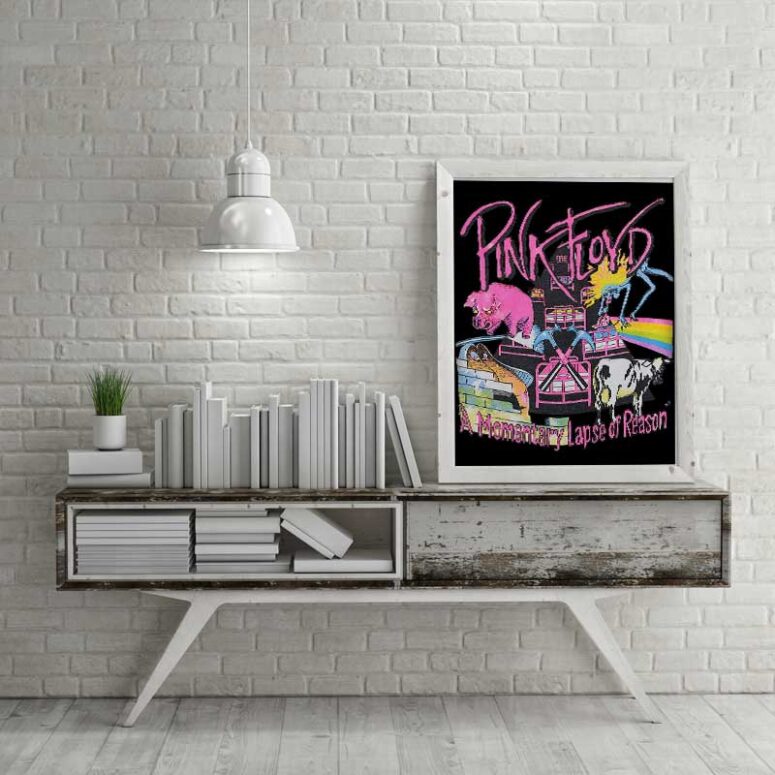 1987 Pink Floyd A Momentary Lapse Of Reason Tour Canvas