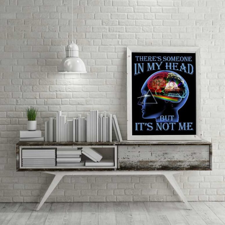 There's someone in my head but not me Pink Floyd Canvas There's someone in my head but not me Pink Floyd Canvas