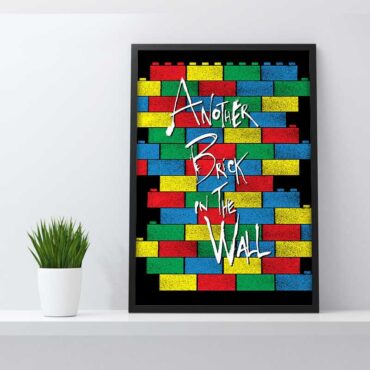 Another Brick In The Wall Lego Brick Pink Floyd Canvas Another Brick In The Wall Lego Brick Pink Floyd Canvas