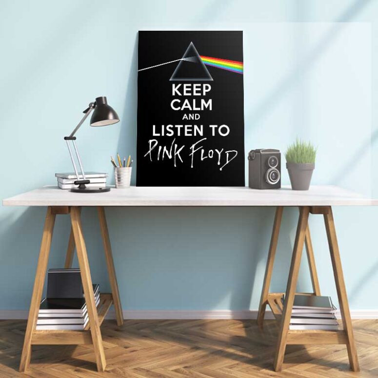 Keep calm And listen to Pink Floyd Canvas Keep calm And listen to Pink Floyd Canvas