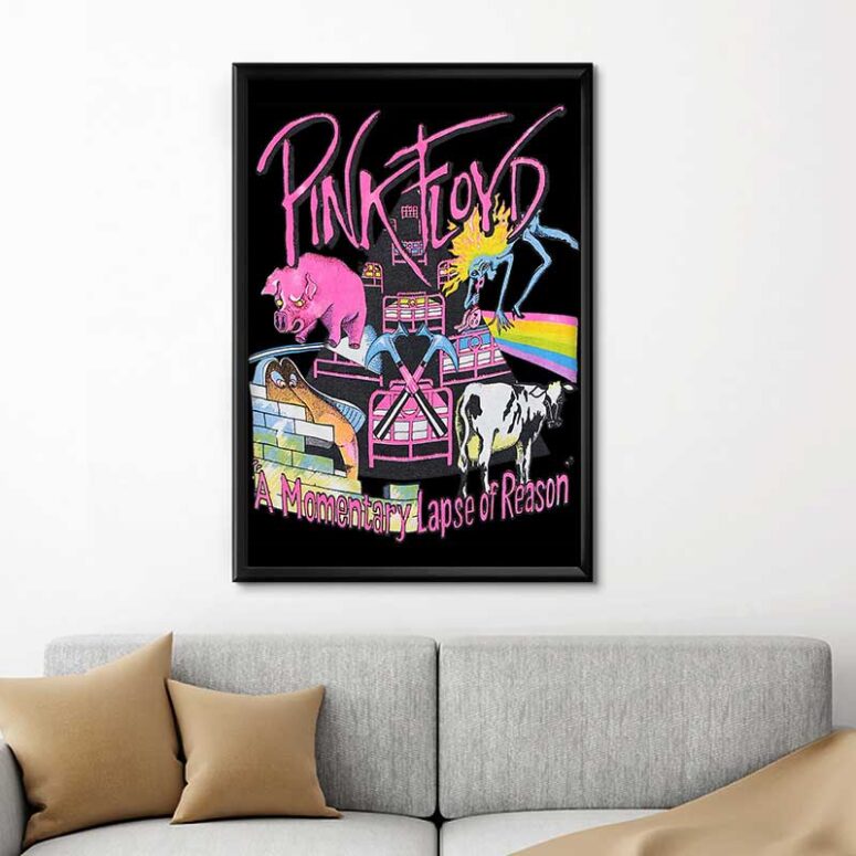 1987 Pink Floyd A Momentary Lapse Of Reason Tour Canvas