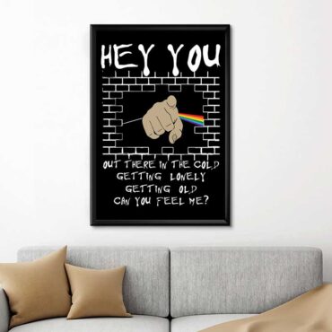Hey you out there in the cold can you hear me Pink Floyd Canvas