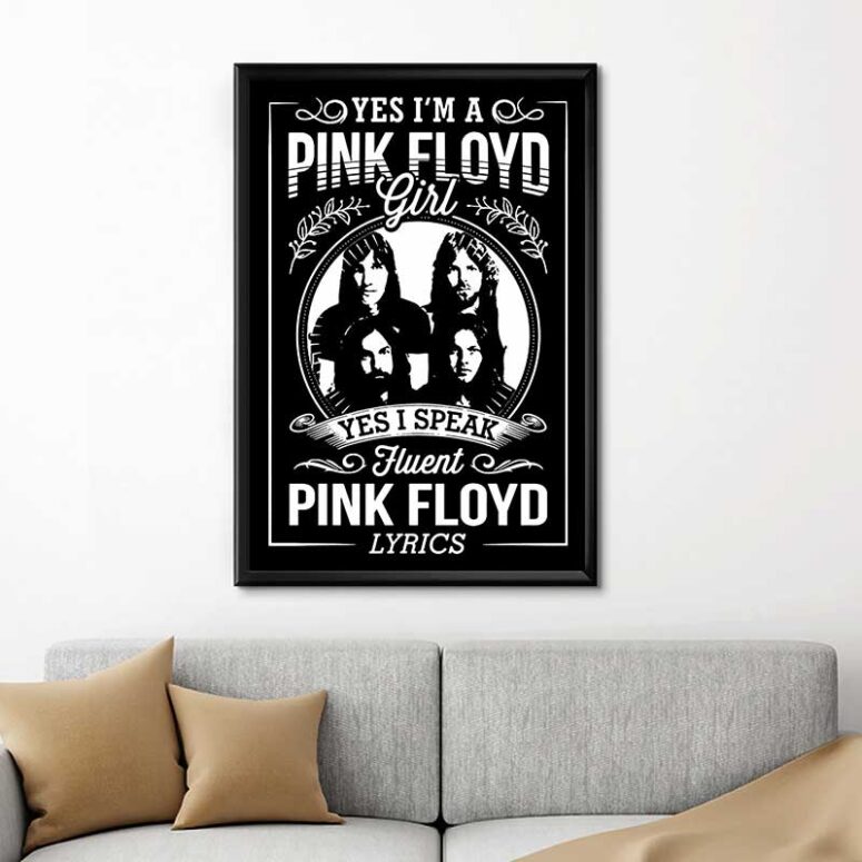 I'm A Pink Floyd Girl I Speak Fluent Pink Floyd Lyrics Canvas