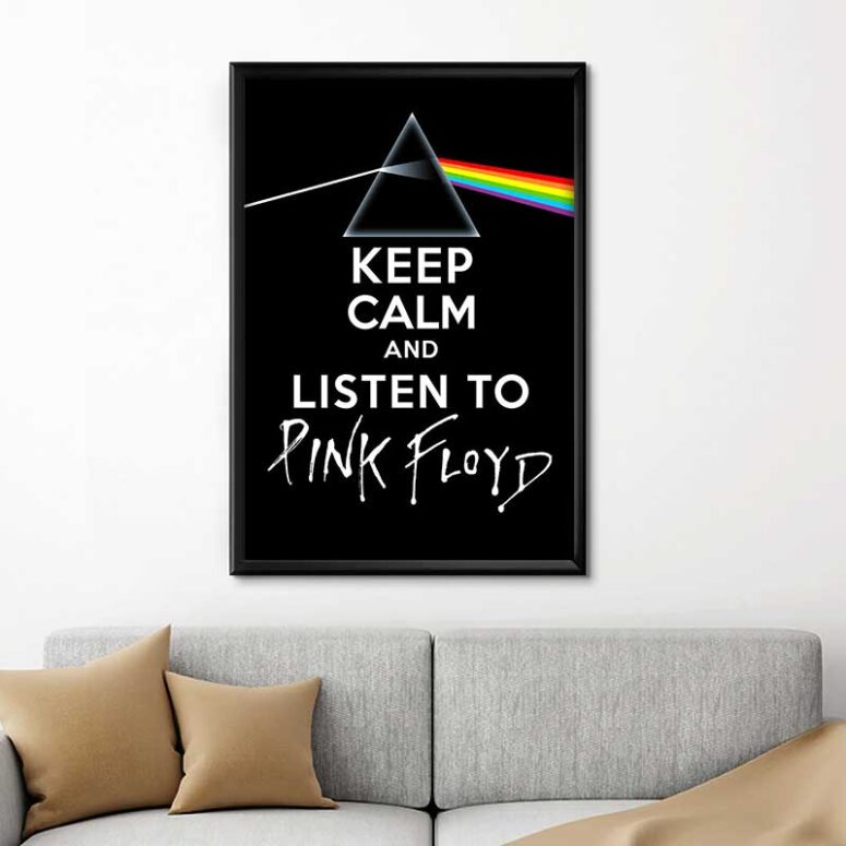 Keep calm And listen to Pink Floyd Canvas Keep calm And listen to Pink Floyd Canvas