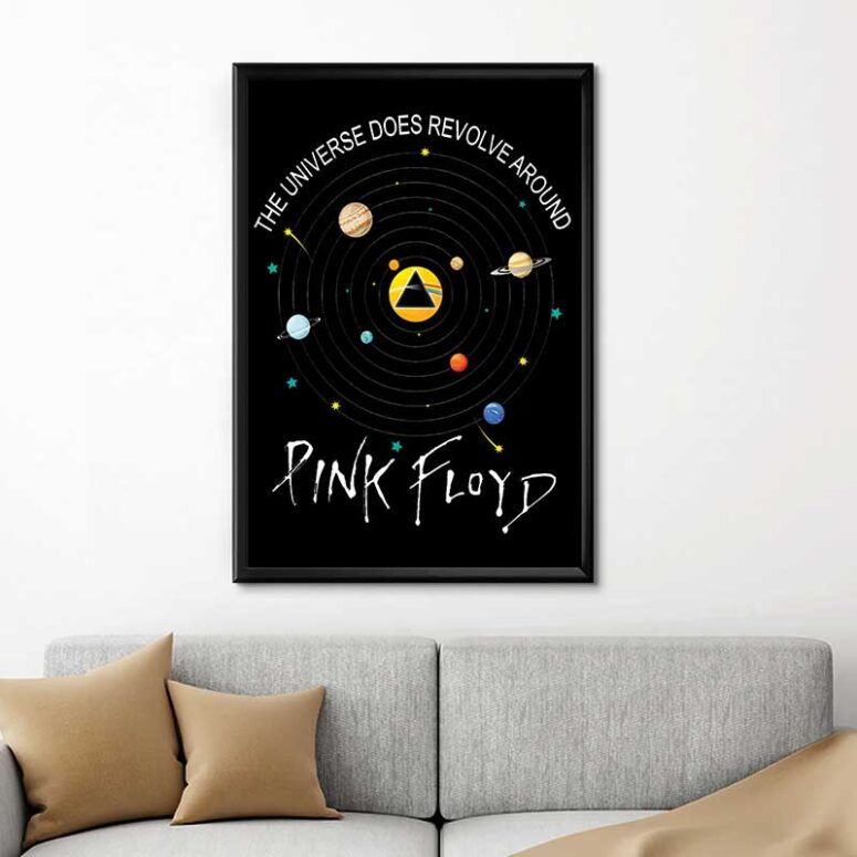 The Universe does Revolve Around Pink Floyd Canvas The Universe does Revolve Around Pink Floyd Canvas