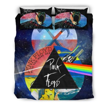 Dark Side Of The Moon x Wish You Were Here x The Wall Pink Floyd Bedding Set