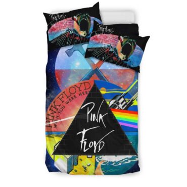 Dark Side Of The Moon x Wish You Were Here x The Wall Pink Floyd Bedding Set Dark Side Of The Moon x Wish You Were Here x The Wall Pink Floyd Bedding Set