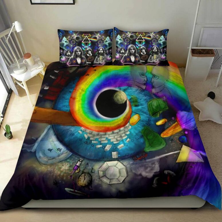 Pink Floyd Album Collage Art Bedding Set Pink Floyd Album Collage Art Bedding Set