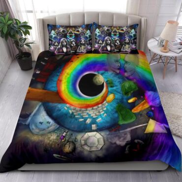 Pink Floyd Album Collage Art Bedding Set