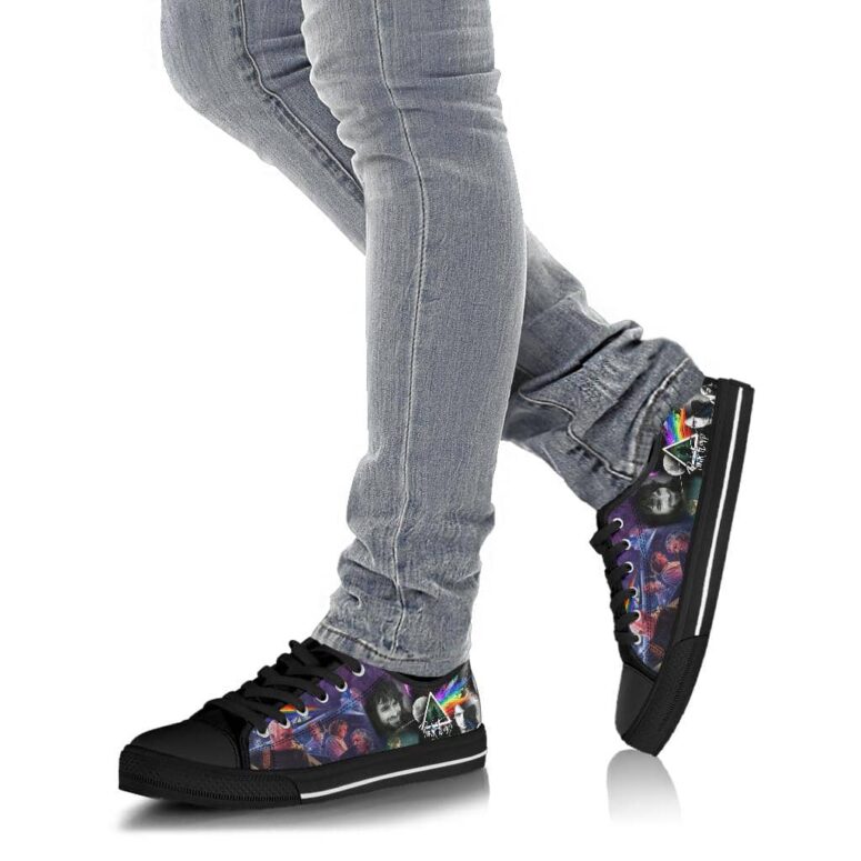 Members Art Collage Dark Side Of the Moon - Pink Floyd Canvas Shoes Members Art Collage Dark Side Of the Moon - Pink Floyd Canvas Shoes