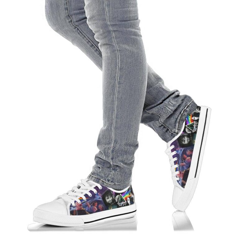 Members Art Collage Dark Side Of the Moon - Pink Floyd Canvas Shoes Members Art Collage Dark Side Of the Moon - Pink Floyd Canvas Shoes