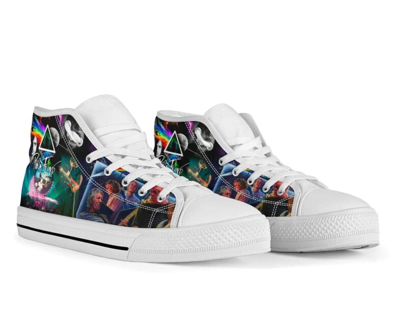 Members Art Collage Dark Side Of the Moon - Pink Floyd Canvas Shoes Members Art Collage Dark Side Of the Moon - Pink Floyd Canvas Shoes