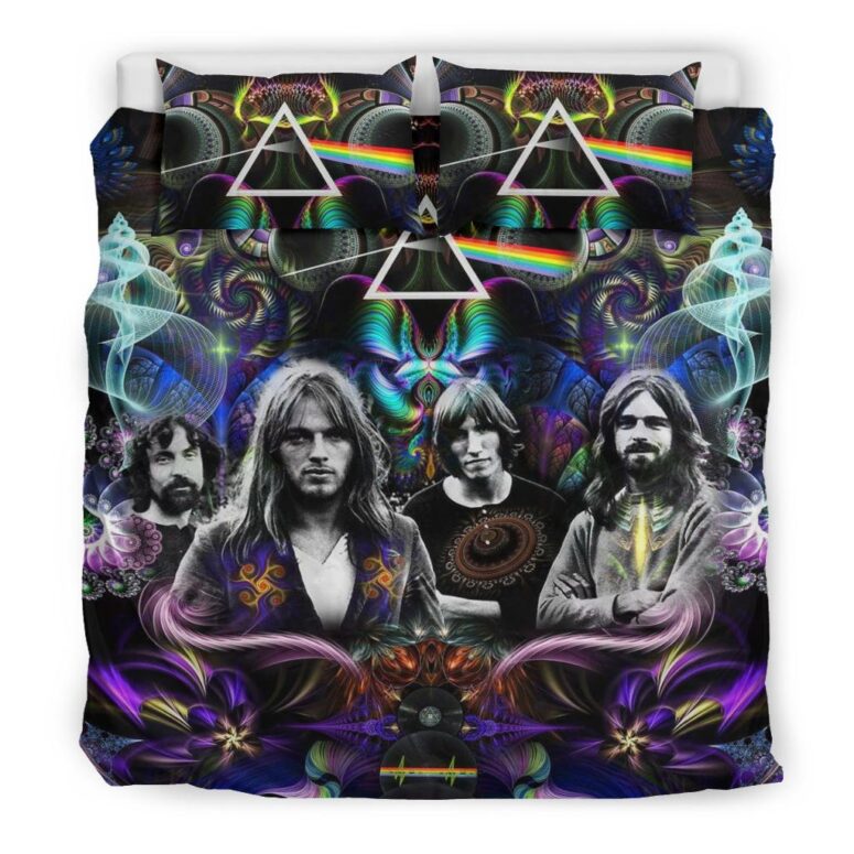 Dark Side Of The Moon Psychedelic Abstract Art Pink Floyd Bedding Set Dark Side Of The Moon Psychedelic Abstract Art Pink Floyd Bedding Set