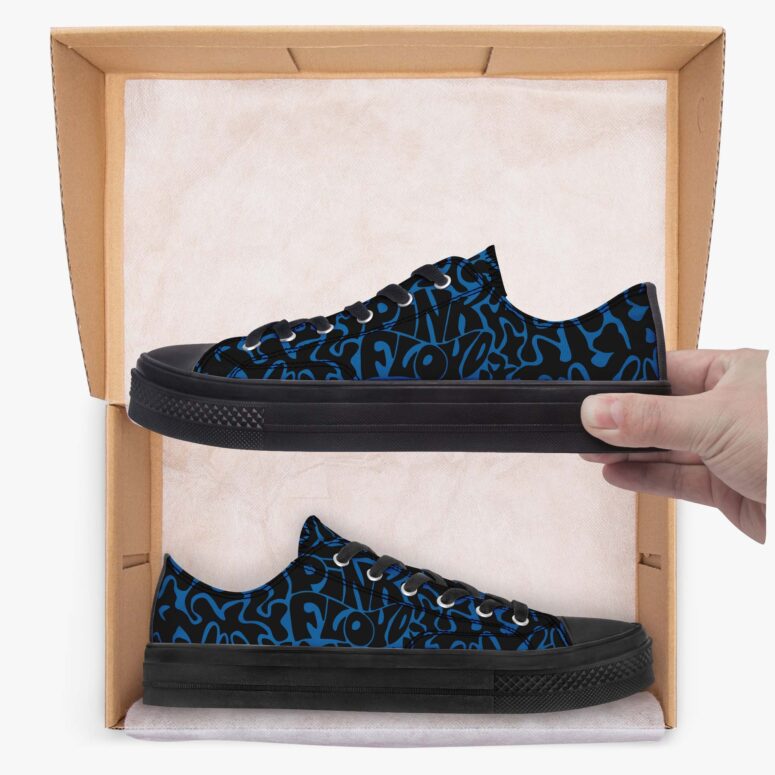 Rock Cosmic Psychedelic Blue - Pink Floyd Canvas Shoes Rock Cosmic Psychedelic Blue - Pink Floyd Canvas Shoes
