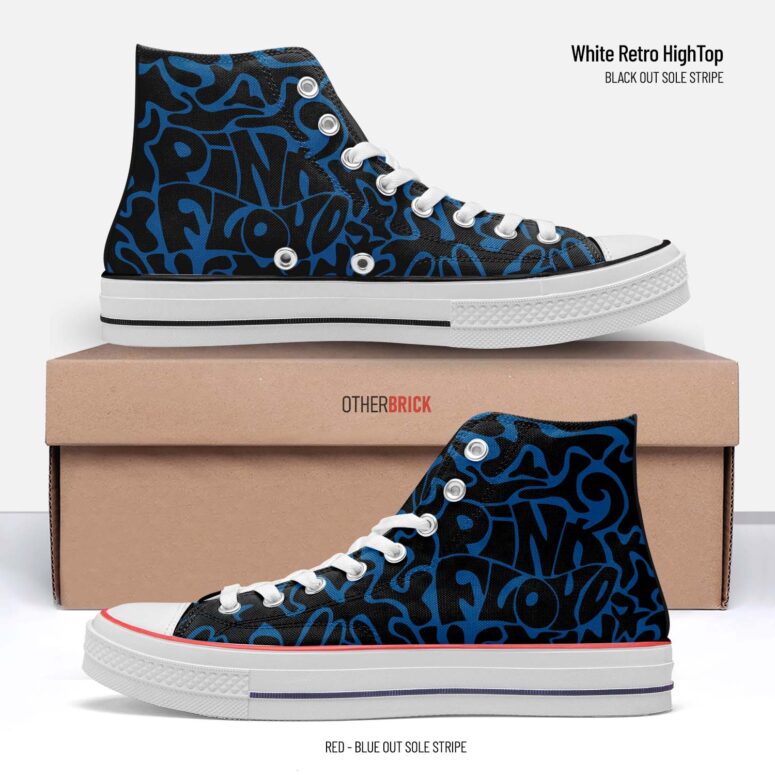 Rock Cosmic Psychedelic Blue - Pink Floyd Canvas Shoes Rock Cosmic Psychedelic Blue - Pink Floyd Canvas Shoes