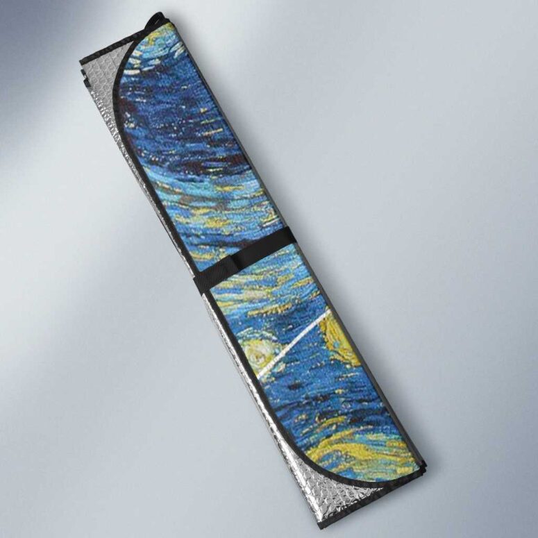 Starry Night Dark Side Of The Moon Van Gogh Pink Floyd Auto Sun Shade Starry Night Dark Side Of The Moon Van Gogh Pink Floyd Auto Sun Shade