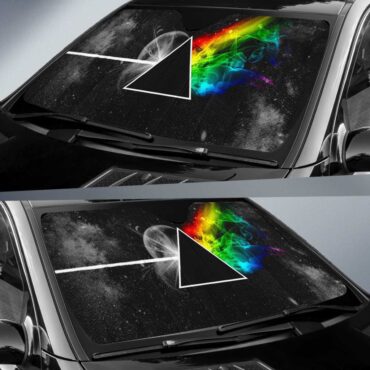 Dark Side Of the Moon in Space Pink Floyd Auto Sun Shade