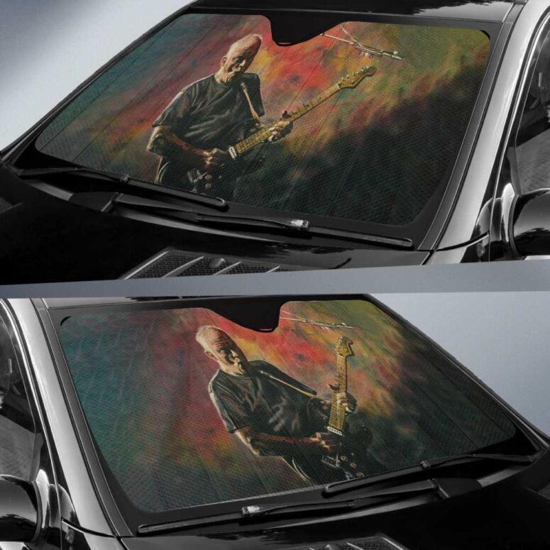 David Gilmour Painting Art Pink Floyd Auto Sun Shade