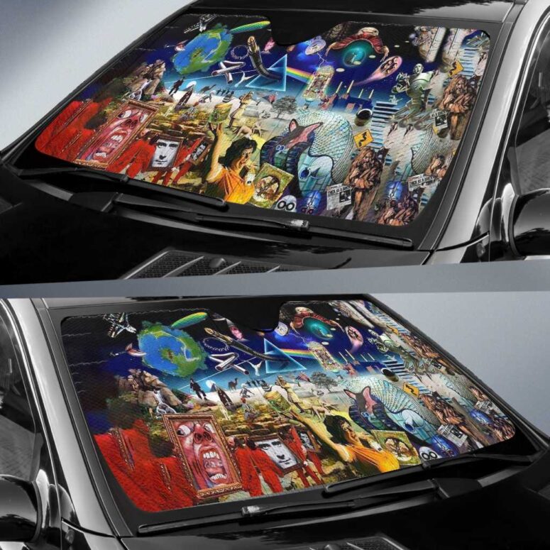 Music is always by your side - Pink Floyd Auto Sun Shade Music is always by your side - Pink Floyd Auto Sun Shade