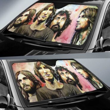 Pink Floyd Band Water Color Art Auto Sun Shade