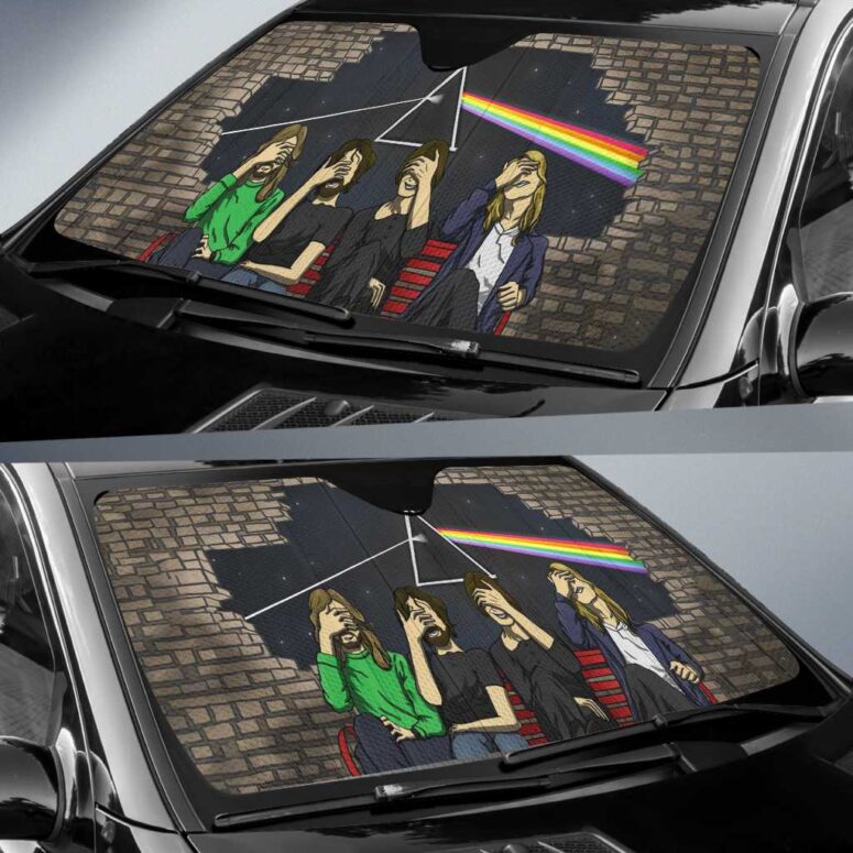 Pink Floyd Facepalm Auto Sun Shade Pink Floyd Facepalm Auto Sun Shade