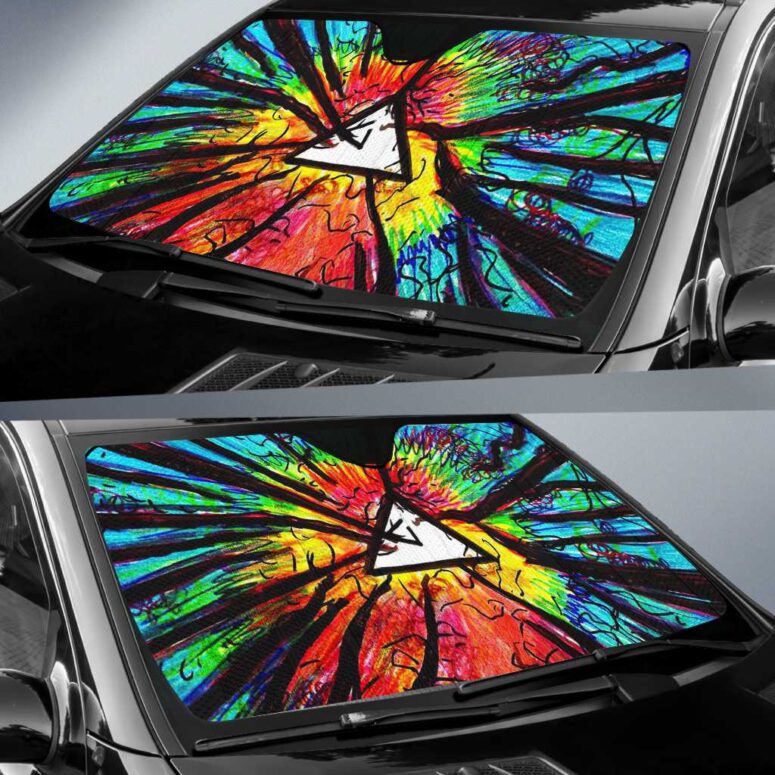 Pink Floyd Psychedelic Auto Sun Shade Pink Floyd Psychedelic Auto Sun Shade